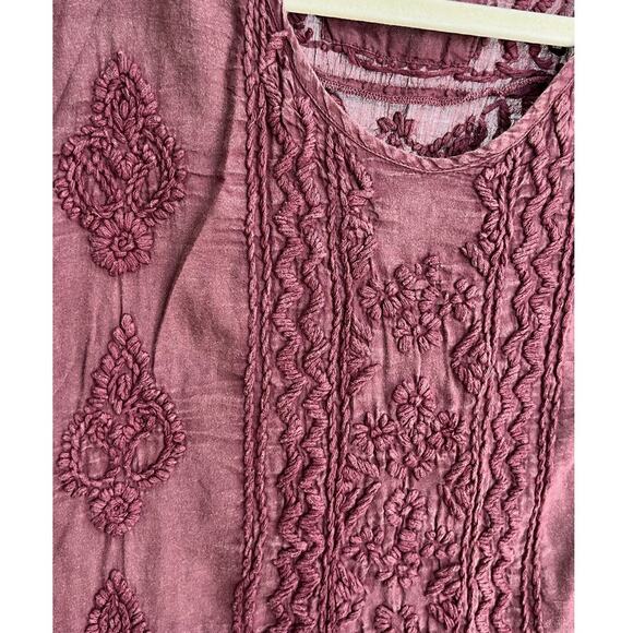 NWT Anthropology by Kyla Seo Blouse Pink Oversized - Picture 6 of 15